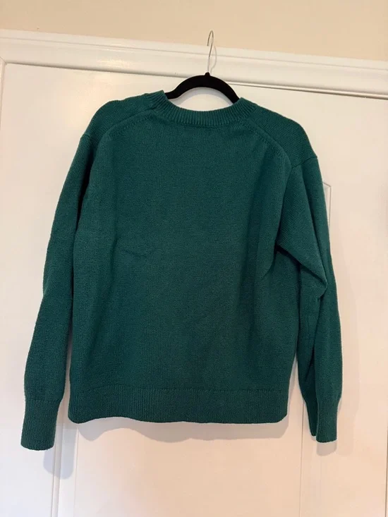 Banana Republic Coveted Crew-Neck Sweater Size L Sapphire Green - Picture 5 of 5